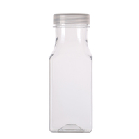 Bouteille en plastique biodégradable sans BPA de 250 ml pour lait, emballage transparent, bouteille de lait pour boissons, vente en gros