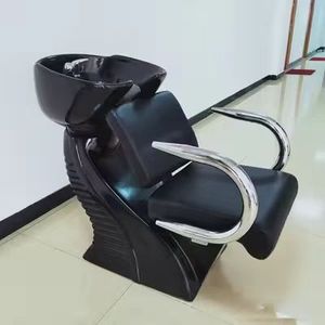 Meilleures ventes de mobilier de salon : Bac à shampoing moderne en cuir pour salon de coiffure - Product Image 4
