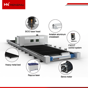 Máy cắt laser sợi quang công suất cao khổ lớn Hongniu 12kW-60KW với nguồn Raycus/IPG - Product Image 4