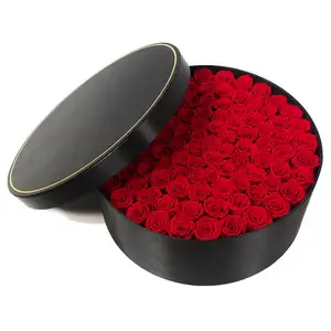 Roses In A Box Wholesale Flower Mother's Day Gift Long Life Lasting Real Natural Everlasting Immortal Forever Eternal Preserved Rose In Box