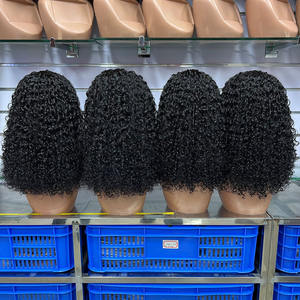 Perruques Super Double Drawn Flip Over de Haute Qualité en Cheveux Humains Bruts Indiens, 16 Pouces, Boucles Pixie, Perruque Personnalisée - Product Image 4