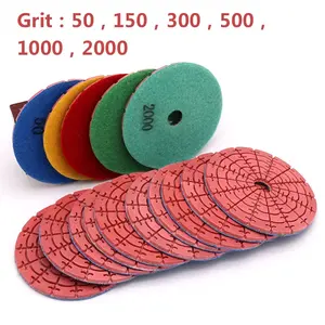 Disque de polissage à sec diamanté de 4 pouces 100mm Outils de polissage pour meule de sol en granit de jade pour carrosseries de voitures - Product Image 4