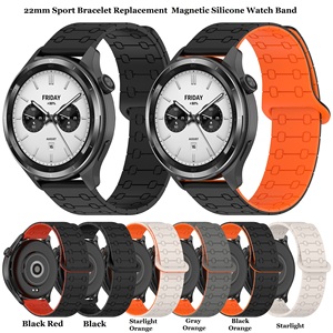 <span class=keywords><strong>Bracelet</strong></span> de sport magnétique à dégagement rapide de 22mm <span class=keywords><strong>Bracelet</strong></span> de <span class=keywords><strong>montre</strong></span> en silicone pour <span class=keywords><strong>Huawei</strong></span> GT6 GT5 GT4 <span class=keywords><strong>GT3</strong></span> GT2 Amazfit T-REX3 <span class=keywords><strong>Pro</strong></span> - Product Image 2