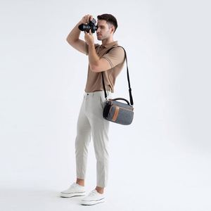 Sac à bandoulière pour appareil photo, échantillon gratuit, 2-en-1 : sac à bandoulière ou petit sac à dos pour appareil photo avec fermeture éclair étanche pour les voyages - Product Image 3