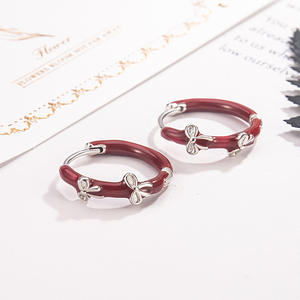 Aretes de Plata de Ley de Alta Calidad, Aretes Coreanos en Tendencia, Joyería de Plata de Ley al por Mayor para Mujer - Product Image 1