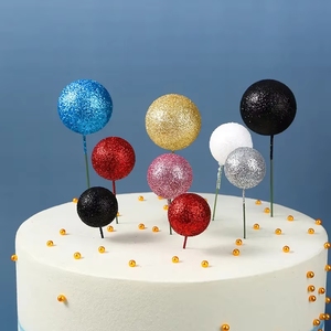 Bolas de Espuma con Purpurina al por Mayor, Decoración para Pastel de Cumpleaños, Bola Decorativa - Product Image 5