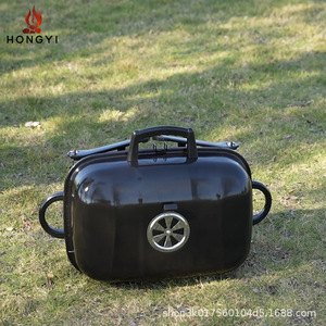 Barbecue portable Hongyi 3,6 kg, réchaud à charbon en métal pour le camping en plein air avec couvercle, pour usage domestique - Product Image 5