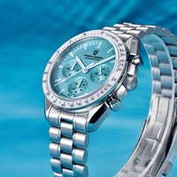 Montres pour hommes PAGANI DESIGN PD-1701, marque haut de gamme, chronographe automatique à quartz, étanche, sport, acier inoxydable, Relogio