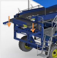 CWB-2L 2 rangées de vitesse fonctionnante 2-5 km/h récolteuse de pommes de terre pour les carottes ou les oignons