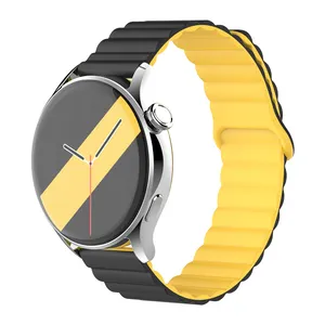 Cinturino sportivo per donna e uomo due colori 20mm 22mm cinturino magnetico in Silicone Smart Watch per Samsung Galaxy Watch 5 Pro 4