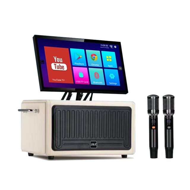 JBA U3 Portable Bluetooth Party Speaker 15 Inch Subwoofer Karaoke DJ Sound System with Screen