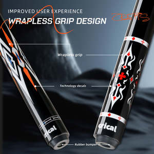 Taco de billar de fibra de carbono <span class=keywords><strong>Crical</strong></span> original con virola XTC de baja desviación punta de zafiro multicapa - Product Image 3