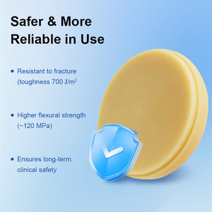 Smile Find Oral Therapy Cad/Cam System <span class=keywords><strong>Monocapa</strong></span> 98 Corona temporal Pmma Block Multicolor Restauraciones en blanco Discos de resina Pmma - Product Image 2