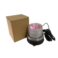 Sirena de Alarma Recargable Audible y Visual con Luz Estroboscópica LED, Luz de Advertencia Audiovisual para Vehículos