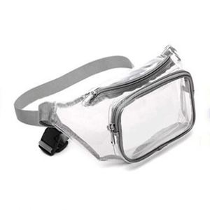 Promotion Custom Logo Stock Transparent PVC Waist Bag Crossbody Outdoor Sports Travel Storage Bag for Miscellaneous Items - Product Image 2