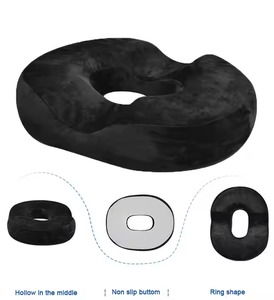 Cojín de Asiento Tipo Donut con Gel Refrigerante, Espuma Viscoelástica, Antiescaras, Desmontable, Lavable, Personalizable, para <span class=keywords><strong>Embarazo</strong></span> y Soporte Lumbar - Product Image 4