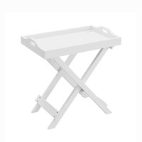 Plateau pour meubles de salon, petite Table rectangulaire, moderne, blanc, pliable, Table basse, chevet, offre spéciale