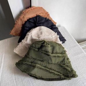 Wholesale Unisex Double-sided Fisherman's <b>Hat</b> Female <b>Summer</b> Canvas Sun Bucket <b>Hats</b> - Product Image 4