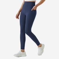Leggings de yoga taille haute pour femme, effet ventre plat et rehausseur de hanches, couleur unie, avec poches, amincissants, très extensibles, grandes tailles, respirants