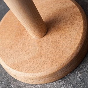 Porte-serviettes <span class=keywords><strong>en</strong></span> <span class=keywords><strong>papier</strong></span> <span class=keywords><strong>en</strong></span> bois, simplement à poser sur le comptoir, porte-rouleau de <span class=keywords><strong>papier</strong></span> <span class=keywords><strong>en</strong></span> bois pour armoire, <span class=keywords><strong>table</strong></span> (fond rond) - Product Image 5
