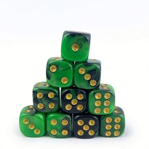 Dados de alta calidad D6 de 12 mm con esquinas redondeadas de dos colores para juegos de mesa transfronterizos y enseñanza - Product Image 3