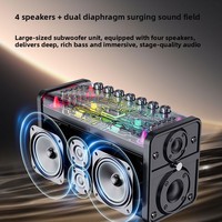 Machine de karaoké tout-en-un KTV Android pour haut-parleur 90W, grande puissance, super subwoofer extérieur, haut-parleur de scène professionnel