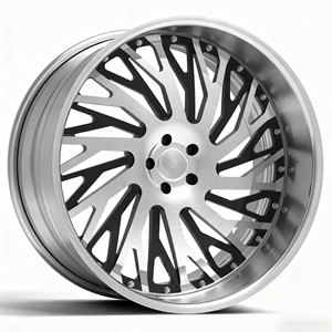 Cerchi in Lega Forgiati Bku <span class=keywords><strong>2</strong></span> Pezzi 6x139.7 per Cadillac Escalade V Cybertruck Tahoe Hummer Ev Personalizzati Neri 24 Pollici a Profilo Ribassato - Product Image 2