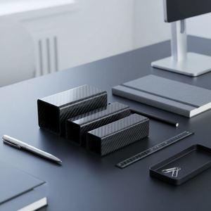 Fieltro de Carbono 3K de 5mm de Espesor, Surtido de Tubos Rectangulares y Tubulares de Alta Resistencia para Soportes Industriales, Marcos de Drones y Proyectos DIY - Product Image 1