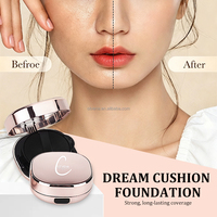 OTVENA Hydratant Correcteur Anti-brillance Éclaircissant Unifiant Couvrance Naturelle Imperméable Fond de Teint Cushion