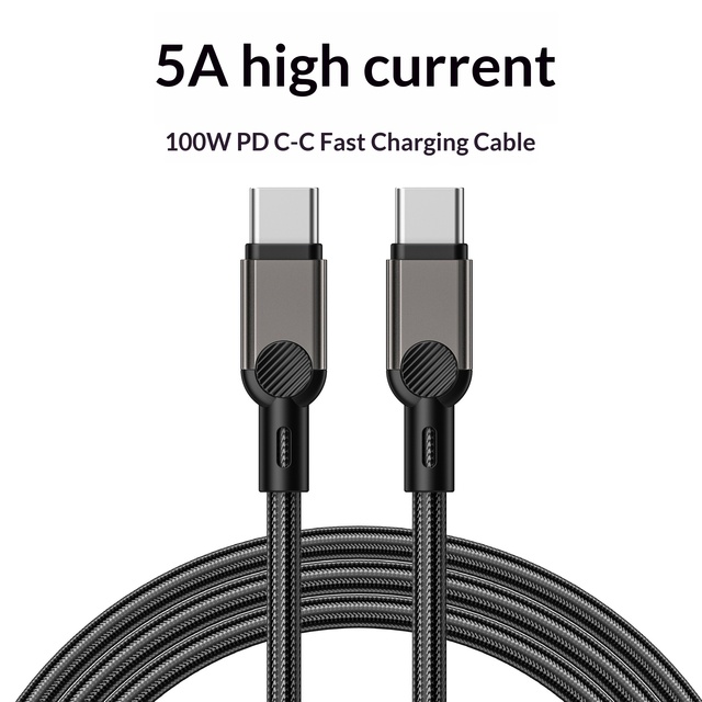 Multi Protocol 60W 100W 240W PD Fast Charging Nylon Braided Type-C to Type-C Data Cable Wholesale Custom OEM for Phone Laptop
