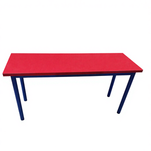 Tables et chaises carrées <span class=keywords><strong>de</strong></span> style nordique en <span class=keywords><strong>fer</strong></span> <span class=keywords><strong>forgé</strong></span> coloré pour hôtel, loisirs en plein air, cour, café, réception - Product Image 1