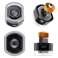 1 pièce Phare LED de 3 pouces à double lentille de projecteur, faisceau Hi/Lo, avec Angel Eye et Devil Eye, phare avant de remplacement pour moto