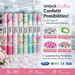 Cañón de Confeti para Bodas, Lanza Pétalos Románticos, Decoración para Eventos Nupciales, Empaque Personalizado, Venta al Por Mayor OEM - Product Image 3