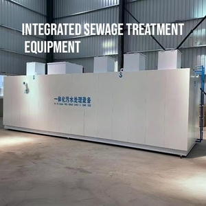 โรงงานบำบัดน้ำเสียแบบคอนเทนเนอร์ NQ-1 ระบบ MBR ขนาด 20 ลิตร/ชม. แบบเคลื่อนย้ายได้สำหรับพื้นที่ชนบท ระบบ PLC อัตโนมัติ รับประกัน 1 ปี สำหรับน้ำเสียจากหมู่บ้านและฟาร์ม - Product Image 1