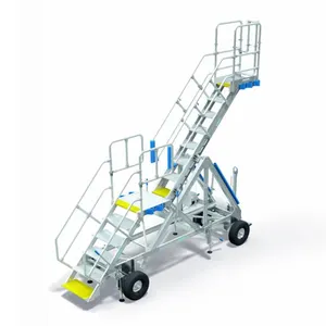 Customized industrial aluminum profile platform trestle ladder system