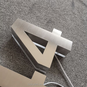 ป้ายสแตนเลส3D แบบกำห<span class=keywords><strong>น</strong></span>ดเองตัวอักษรช่อง LED 3D อะคริลิคตัวอักษรมีไฟเรืองแสงตัวอักษร LED ตัวเลข<span class=keywords><strong>บ้าน</strong></span> - Product Image 6