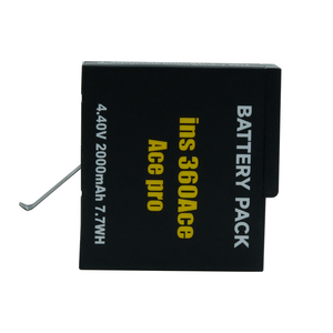 Batería Recargable de Iones de Litio de 2000 mAh para Cámaras Insta360 Ace/<span class=keywords><strong>AcePro</strong></span>/Ace Pro2, Carga Rápida de 5V/2A, Negra, XYN OEM - Product Image 3