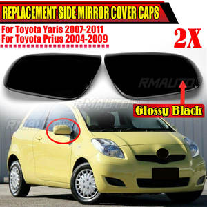 Pair Car Side Rearview <b>Mirror</b> Cover Cap for Toyota Yaris 2007-2011 for Prius 2004-2009 Rear View <b>Mirror</b> Cover <b>Shell</b> Case Trim - Product Image 1