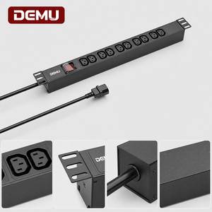 PDU 1U pour rack, 10 prises IEC C13, interrupteur bipolaire, 10A 250V 2500W, en aluminium, pour armoire serveur réseau, CE RoHS - Product Image 2