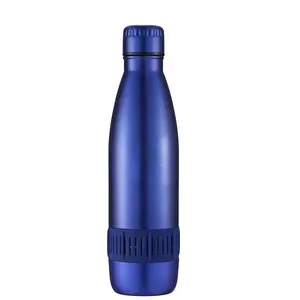 2021 New Music Thermal Insulation Cup 500ML Stainless Steel Sports Water Bottle