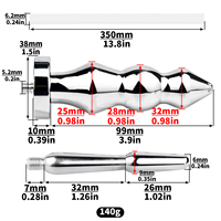 FRRK Plug anal à perles longues avec tube urétral en silicone, masseur de prostate, sonde anale, plug anal, jouets sexuels BDSM, boutique dropshipping