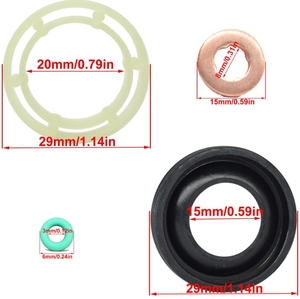 1314368 1233683 1373550 1432205 1441256 Kit de joints d'injecteur Diesel pour Ford Fiesta V Focus II Fusion JU 1.6TDCi - Product Image 6