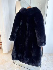 Dài Áo Khoác Lông Thú Cho Phụ Nữ Fox Áo Khoác Lông Thú Bất Áo Khoác Lông Thú Cho Phụ Nữ - Product Image 5