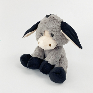 <span class=keywords><strong>Peluche</strong></span> personalizzato farcito simpatico <span class=keywords><strong>asino</strong></span> grigio in 9 pollici - Product Image 2
