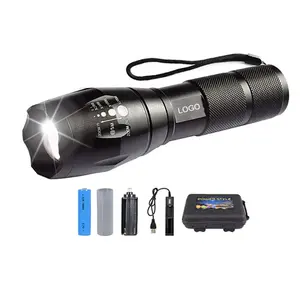 Outdoor 1200 Lumen XML T6 Zoom Flashlight Waterproof Hand LED Torch Flashlight Portable Emergency Light
