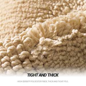 Dada Ensemble de 3 tapis de bain absorbants, résistants aux taches, antidérapants, tapis de douche pour salle de bain avec contour en <span class=keywords><strong>U</strong></span> pour toilettes - Product Image 3