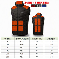 Veste chauffante taille américaine, manteau d'hiver chaud, rechargeable par USB, batterie amovible, imperméable, veste chauffante pour homme
