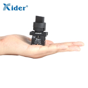 Xider DB2-ED33 ba vị trí Selector push button Thiết bị chuyển mạch nút xử lý nhựa momentary Đen chuyển Knob ROTARY Knob IP65 - Product Image 3