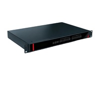Ordinateur de contrôle industriel embarqué sans ventilateur monté en rack 1U, boîtier en alliage d'aluminium, mini PC compact à double port UART RS232