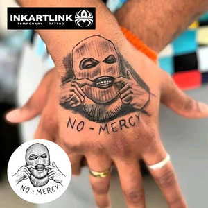 INKARTLINK Tatouage semi-permanent personnalisé réaliste Bandit masqué, art corporel, imperméable, longue durée 2 semaines, <span class=keywords><strong>encre</strong></span> <span class=keywords><strong>Jagua</strong></span> - Product Image 3